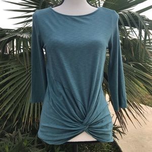 Teal long sleeve Top by Beacan Cove